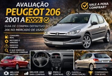 Avaliação Peugeot 206 2001 a 2009: vale a pena comprar?