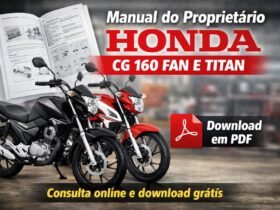 Manual do proprietário Honda CG 160 Fan e Titan em PDF para download