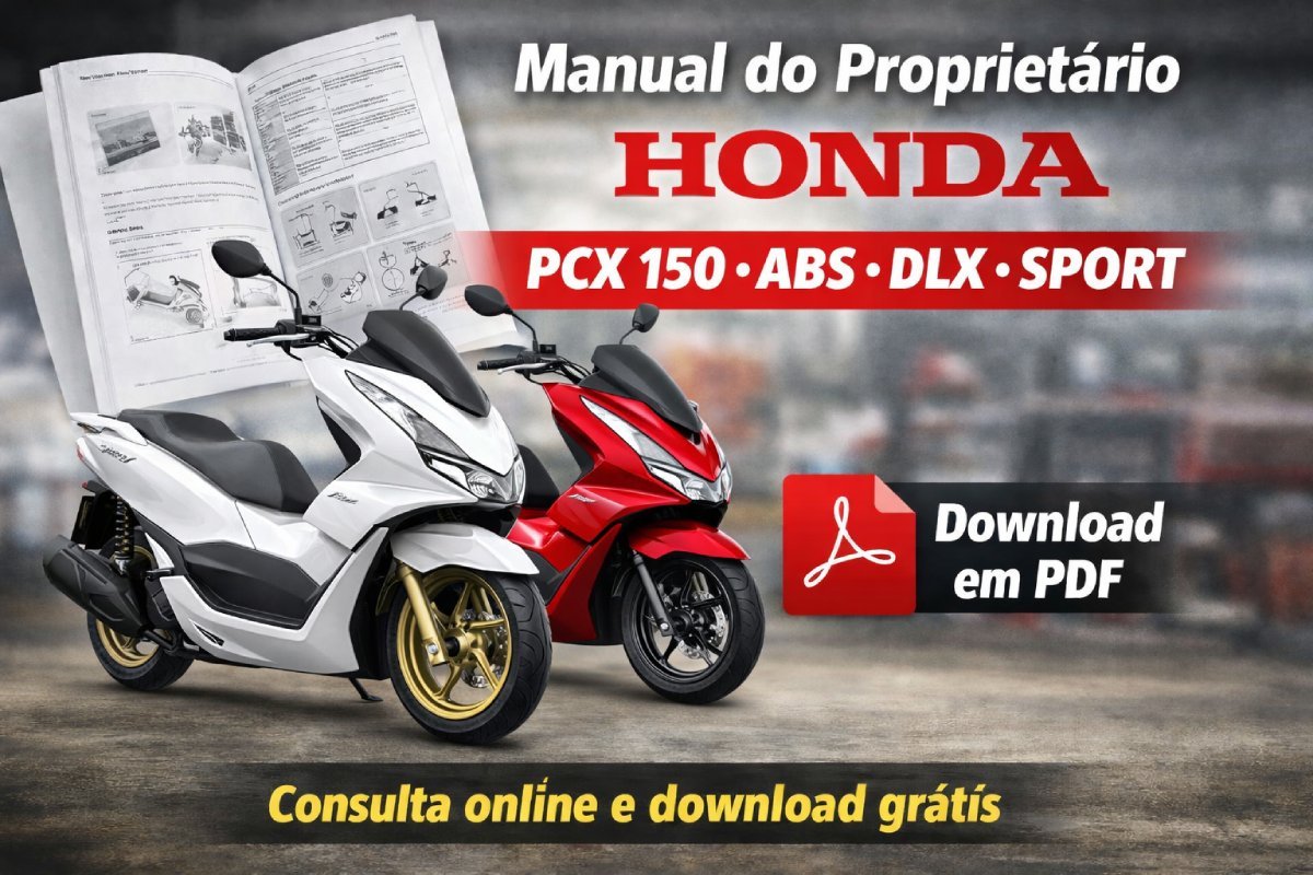 Manual do proprietário Honda PCX 150 ABS DLX Sport em PDF para download
