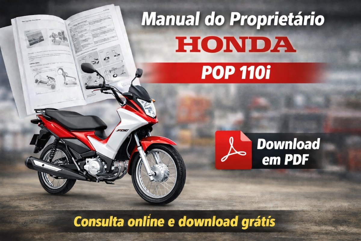 Manual do proprietário Honda POP 110i em PDF para download