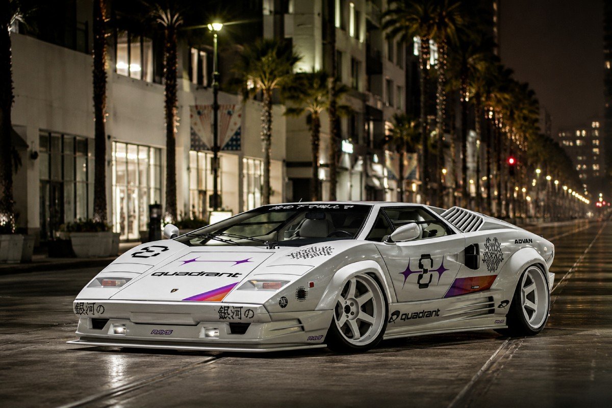 Lamborghini Countach rebaixada