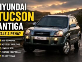 Hyundai Tucson antiga de frente original em guia de compra