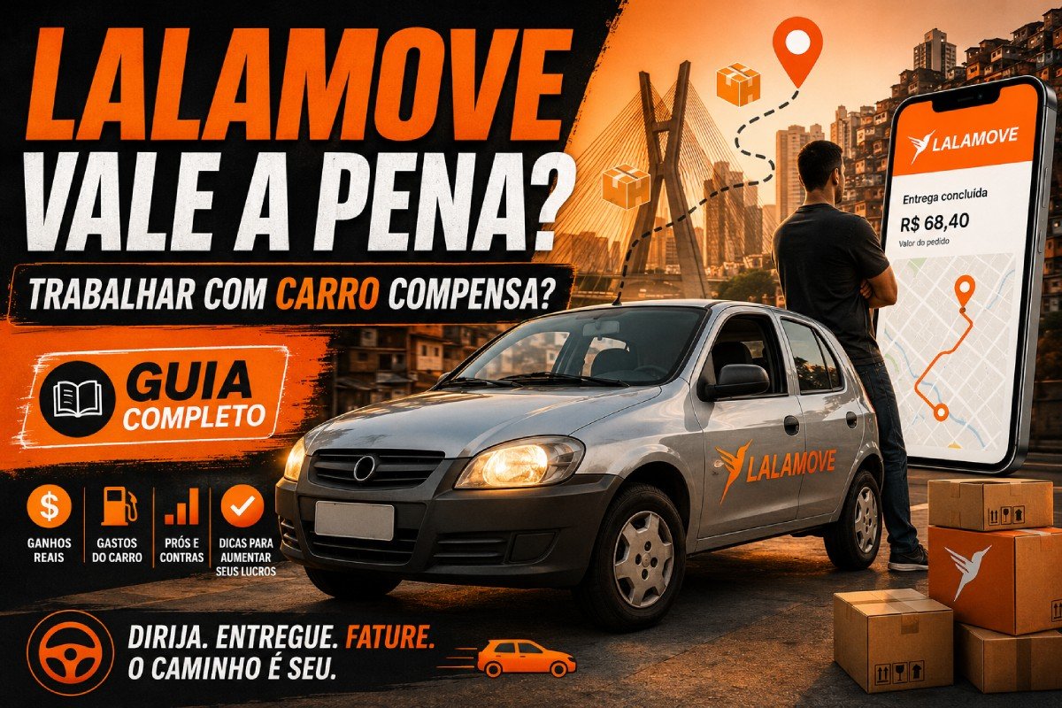 Lalamove vale a pena para trabalhar com carro e fazer entregas