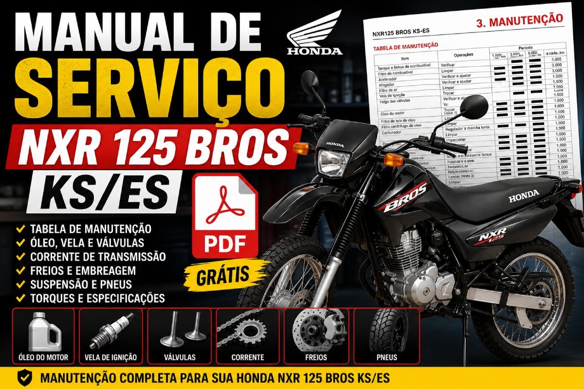 Manual de serviço Honda NXR 125 Bros KS ES em PDF