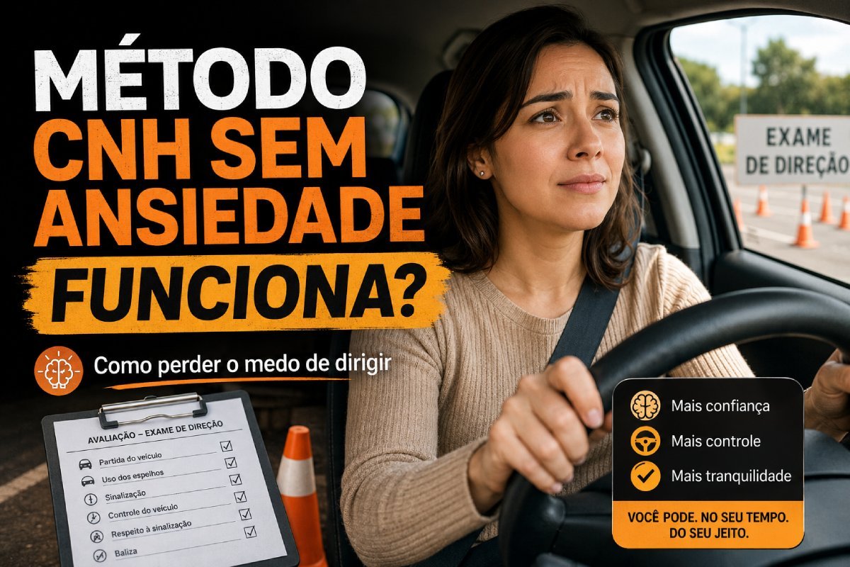 Método CNH Sem Ansiedade para perder o medo de dirigir
