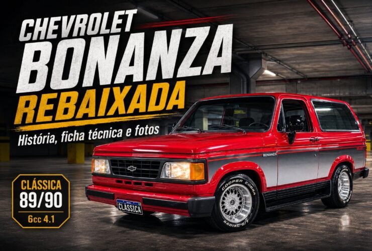 Chevrolet Bonanza rebaixada ano 1989/1990 com rodas BBS e pneus Cooper Cobra
