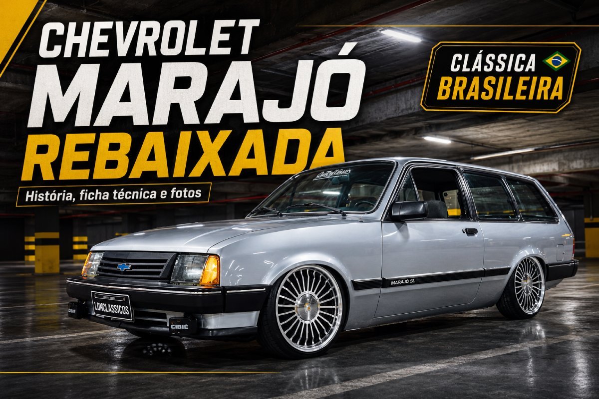 Chevrolet Marajó rebaixada 1987 prata com rodas Ralinho aro 18