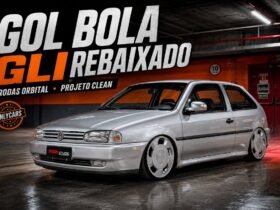 Gol Bola GLI rebaixado prata com rodas Orbital