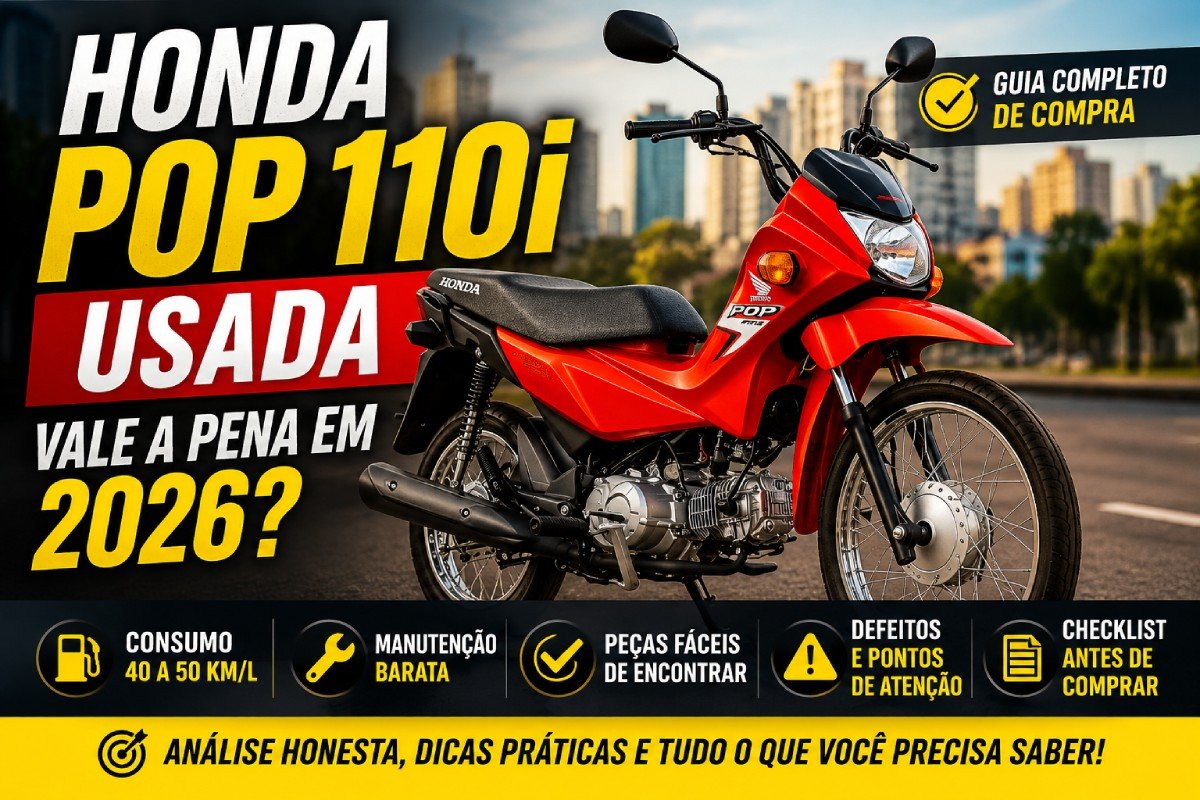 Honda Pop 110i usada vale a pena em 2026 guia de compra