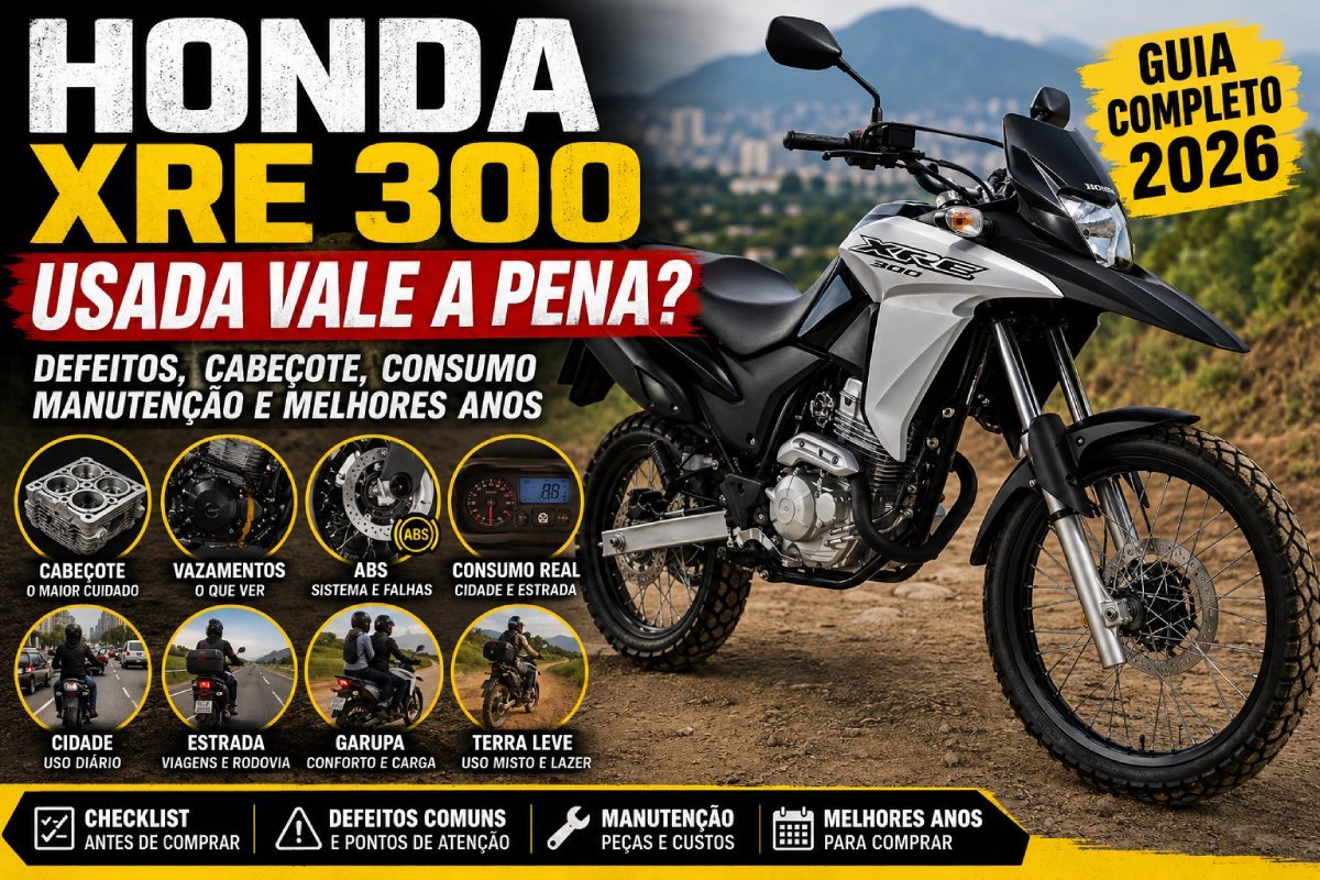 Honda XRE 300 usada vale a pena como moto trail para cidade estrada e uso misto