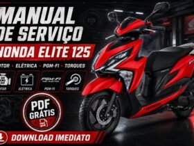 Manual de Serviço Honda Elite 125 PDF com informações de motor, elétrica e manutenção