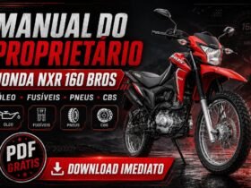 Manual do Proprietário Honda NXR 160 Bros PDF com óleo, fusíveis, pneus e manutenção