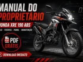 Manual do Proprietário Honda XRE 190 PDF com informações de óleo, fusíveis e manutenção