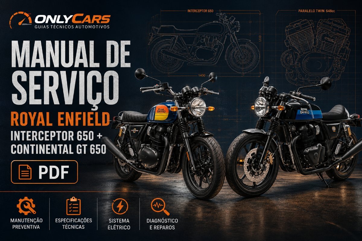 Manual de serviço Royal Enfield Interceptor 650 e Continental GT 650 em PDF