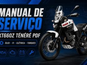 Manual de Serviço Yamaha XT660Z Ténéré PDF com óleo, injeção, elétrica, torques e manutenção