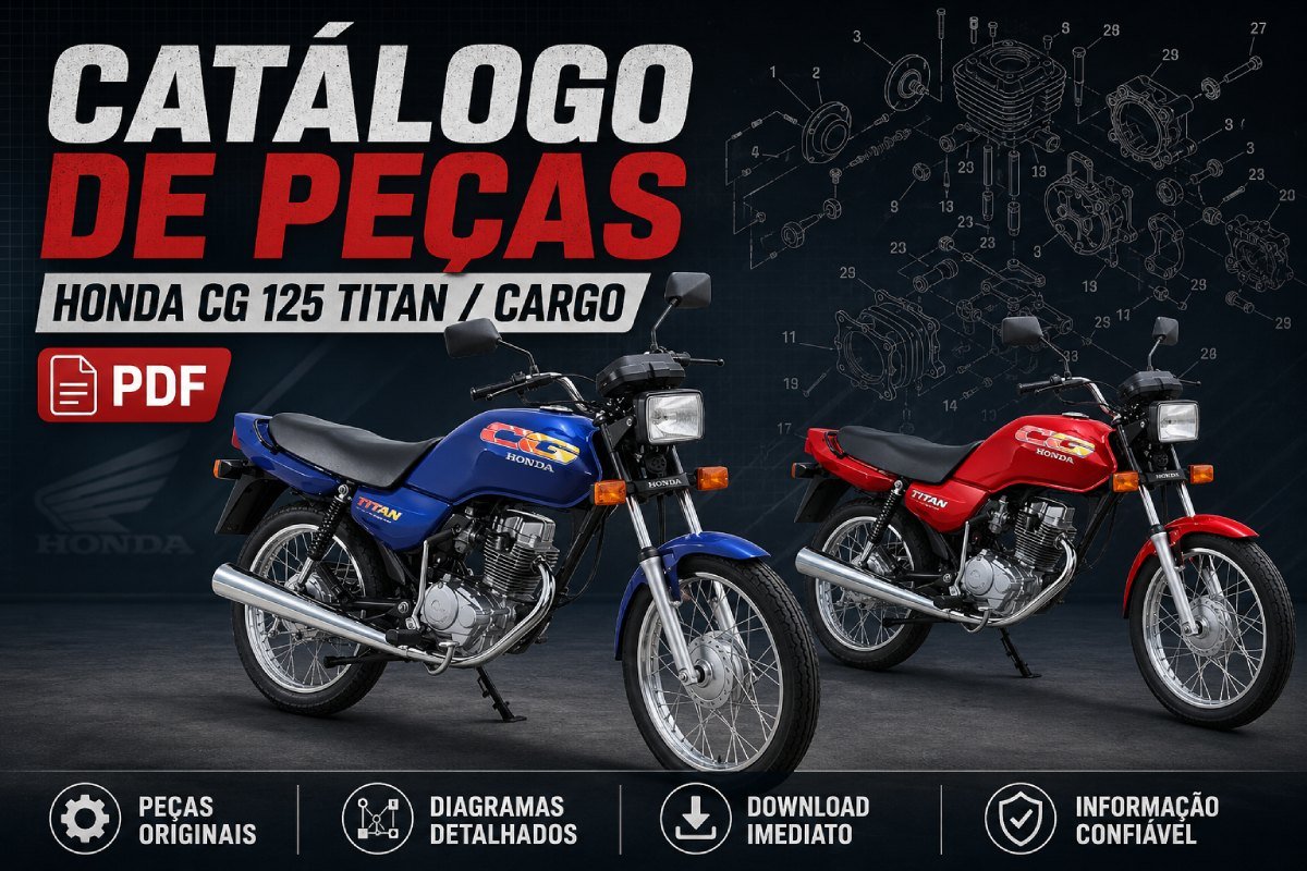 Catálogo de peças Honda CG 125 Titan e Cargo em PDF