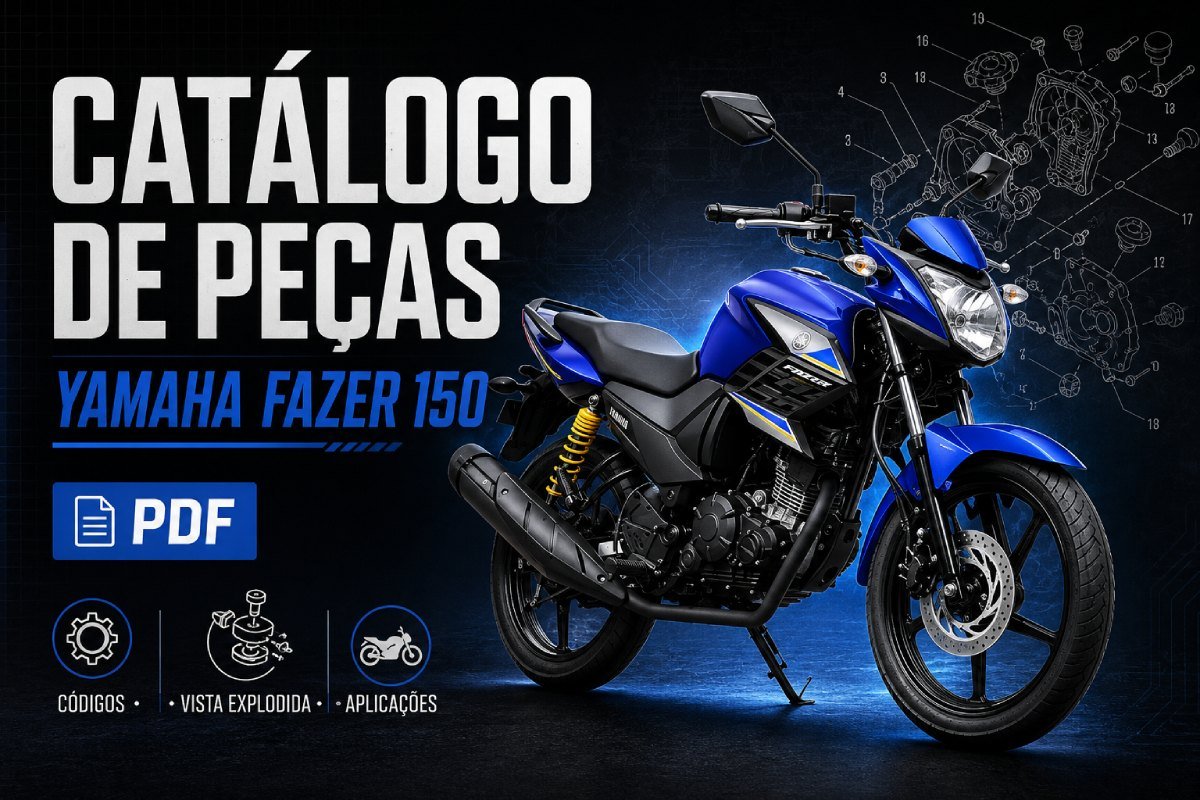 Catálogo de peças Yamaha Fazer 150 em PDF