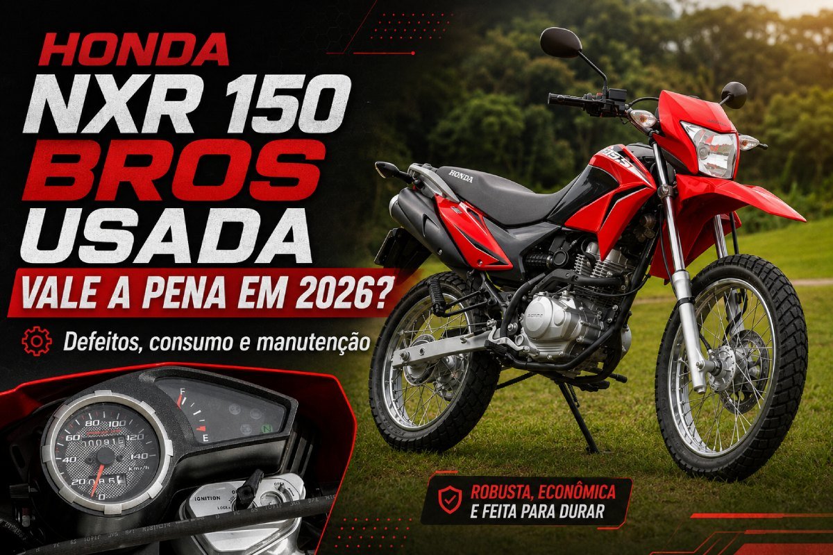 Honda NXR 150 Bros usada vale a pena em 2026