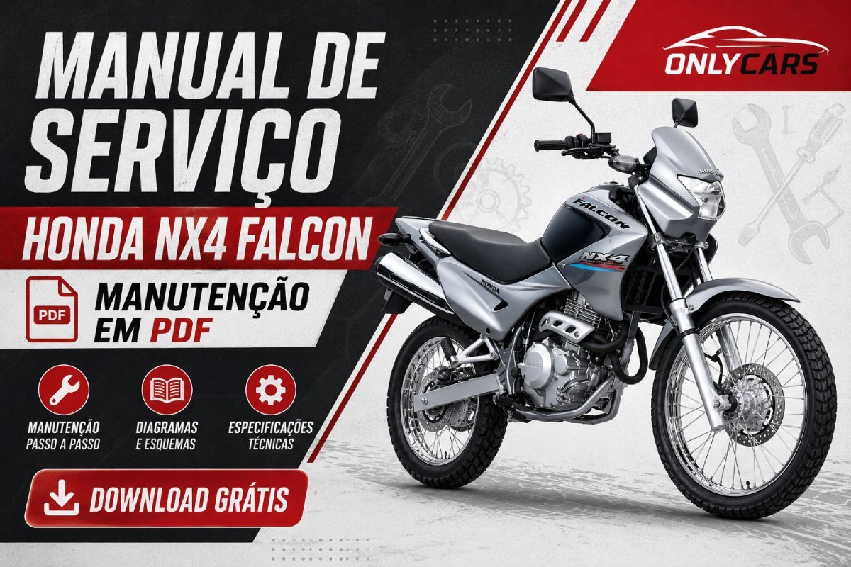 Manual de serviço Honda NX4 Falcon manutenção em PDF