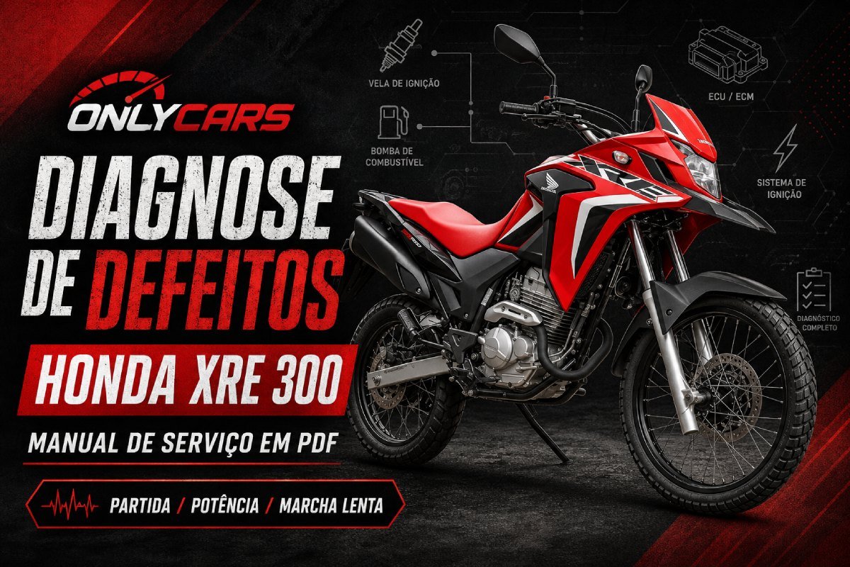 Manual de serviço Honda XRE 300 para diagnóstico de defeitos em PDF