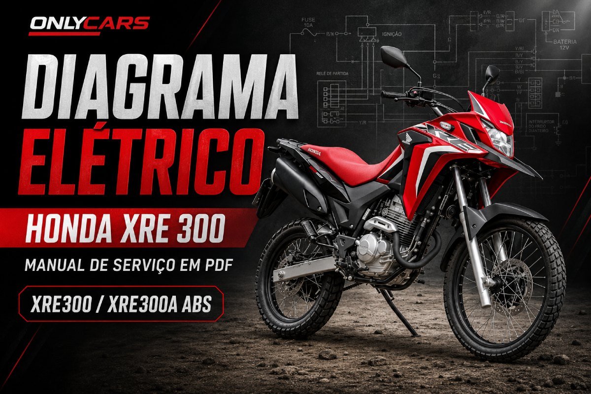 Manual de serviço Honda XRE 300 com diagrama elétrico em PDF