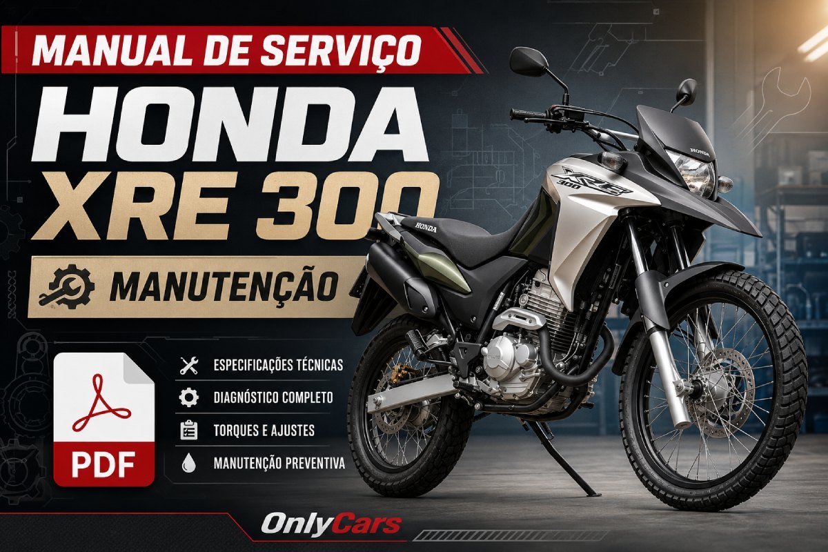 Manual de serviço Honda XRE 300 de manutenção e revisões em PDF
