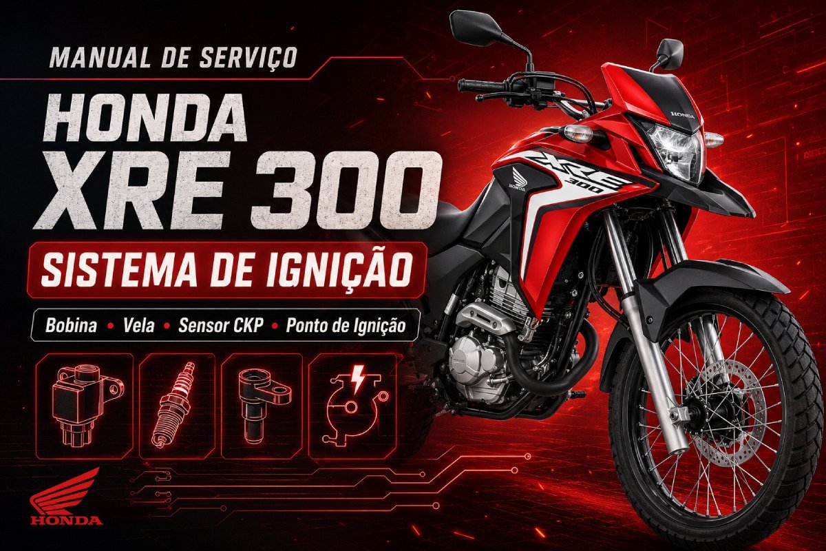 manual de serviço Honda XRE 300 sistema de ignição