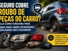 Seguro cobre roubo de peças do carro como rodas, faróis e catalisador