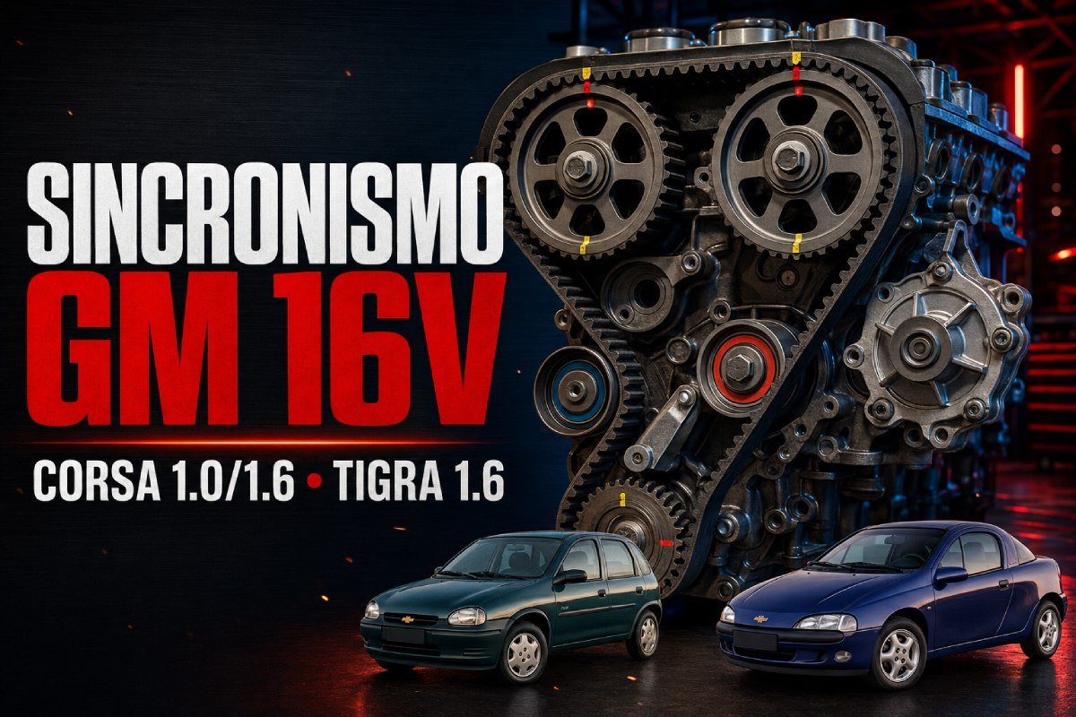 Sincronismo do motor GM 16V com Corsa 1.0/1.6 e Tigra 1.6