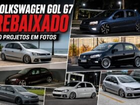 Coletânea de Volkswagen Gol G7 rebaixados com diferentes rodas e estilos