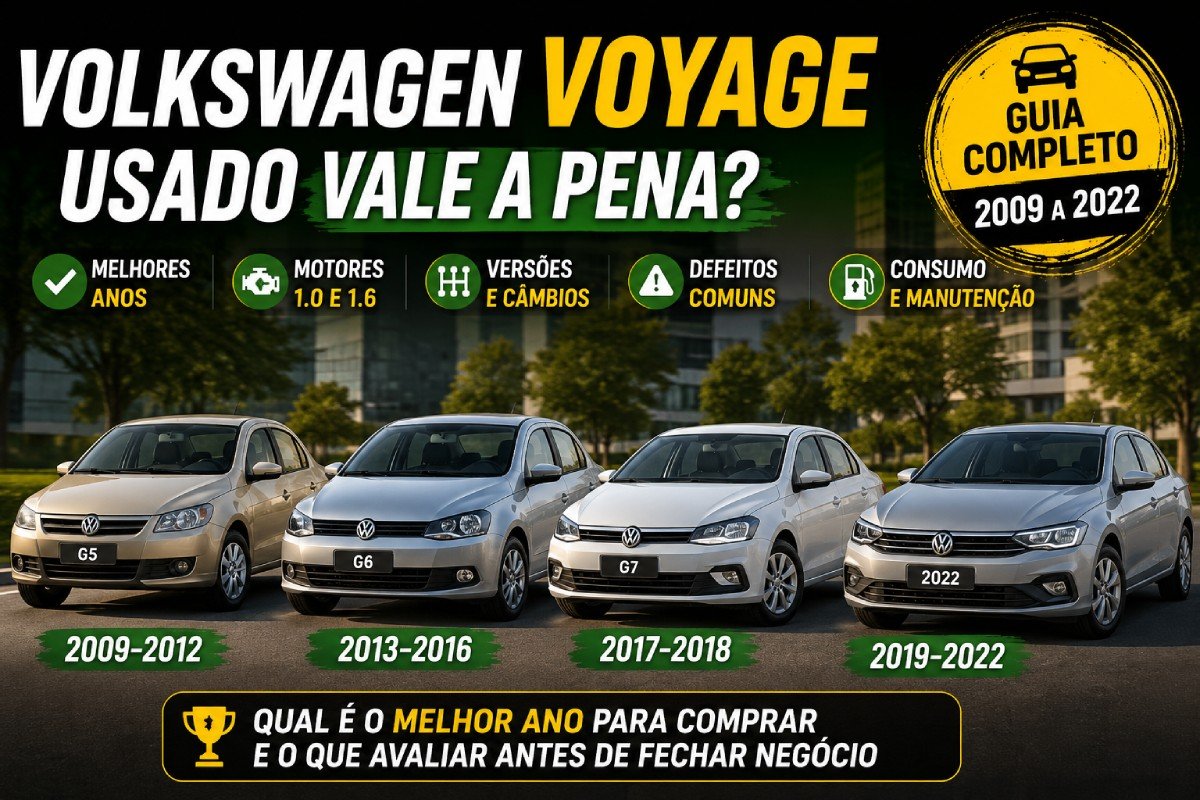 Volkswagen Voyage usado G5, G6 e G7 de 2009 a 2022
