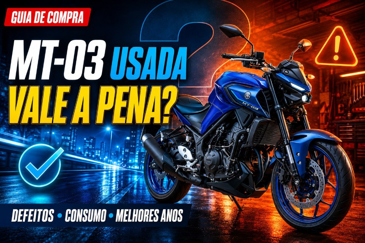 Yamaha MT-03 usada vale a pena com defeitos, consumo e melhores anos