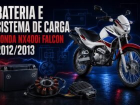 Bateria e sistema de carga da Honda NX400i Falcon 2012/2013