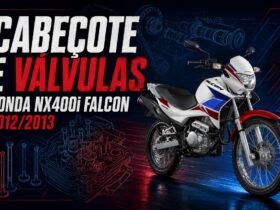 Cabeçote e válvulas da Honda NX400i Falcon 2012/2013