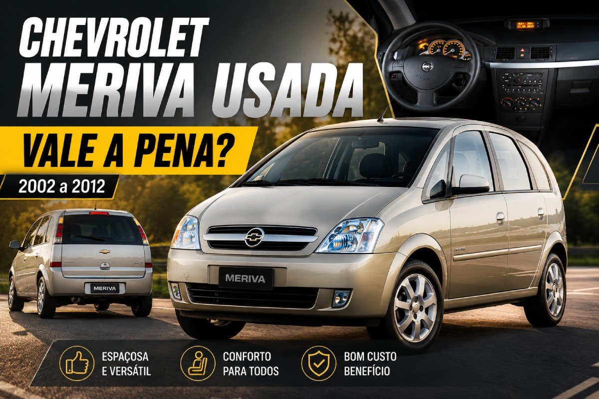 Chevrolet Meriva usada 2002 a 2012 vale a pena