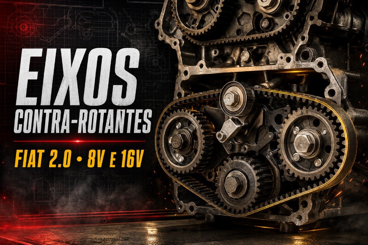 Correia dos eixos contra-rotantes dos motores Fiat 2.0 8V e 16V