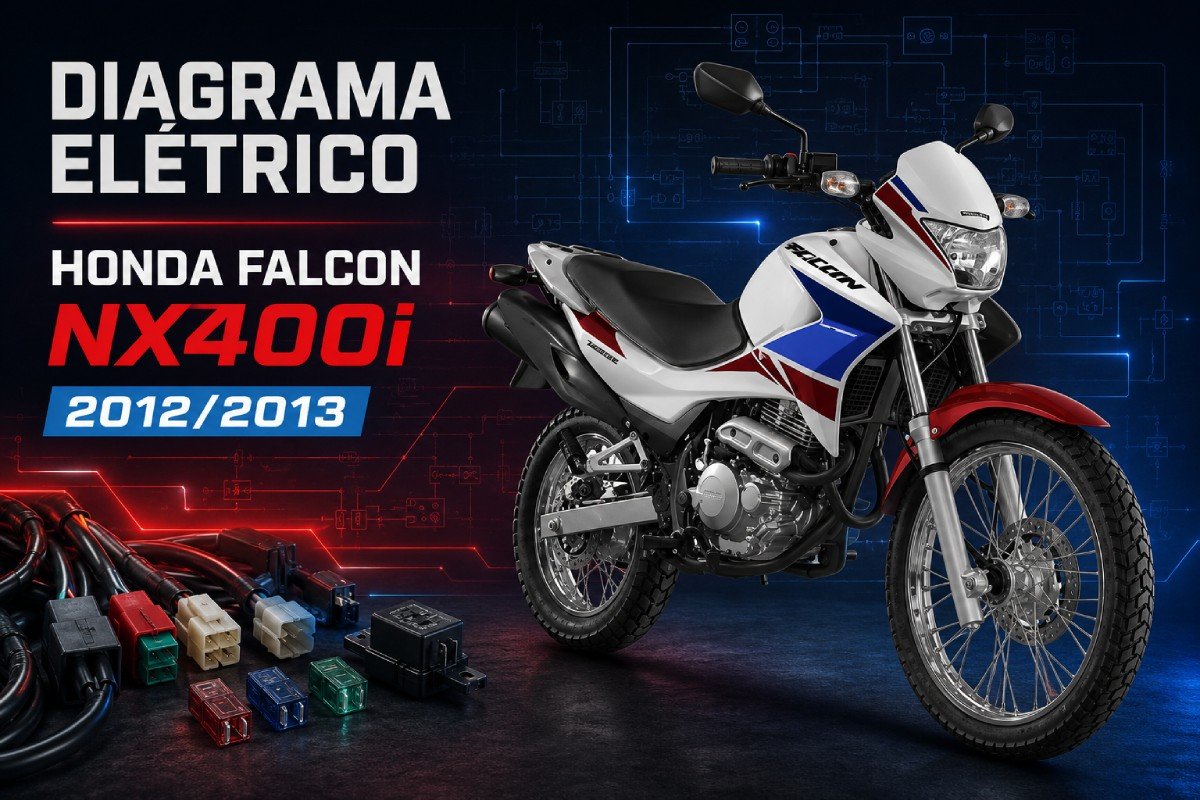 Diagrama elétrico Honda Falcon NX400i 2012/2013