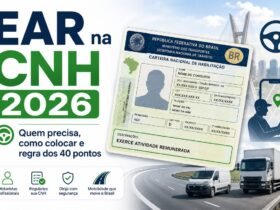 EAR na CNH 2026 com informações sobre quem precisa, como colocar e regra dos 40 pontos