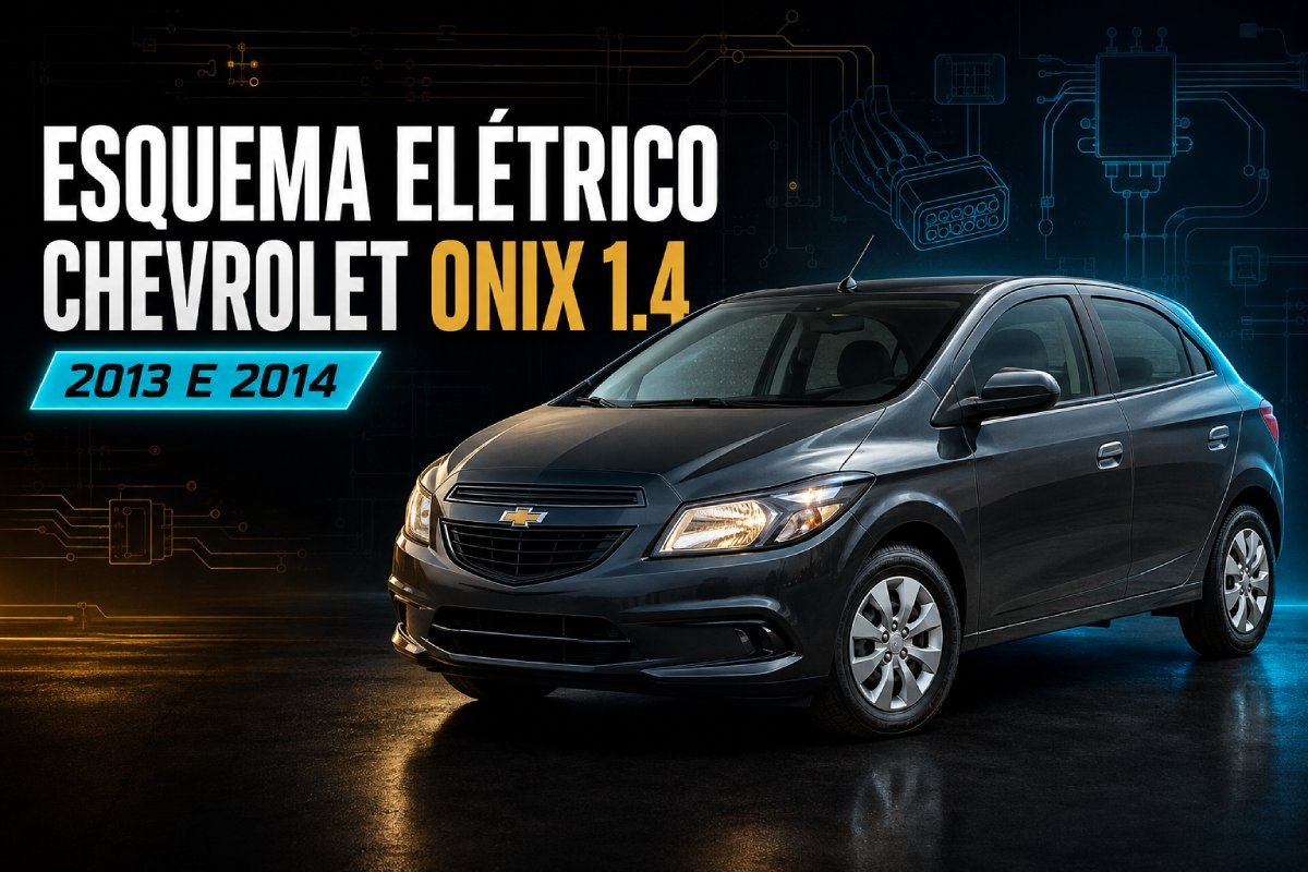 Esquema elétrico Chevrolet Onix 1.4 Econoflex 2013 e 2014