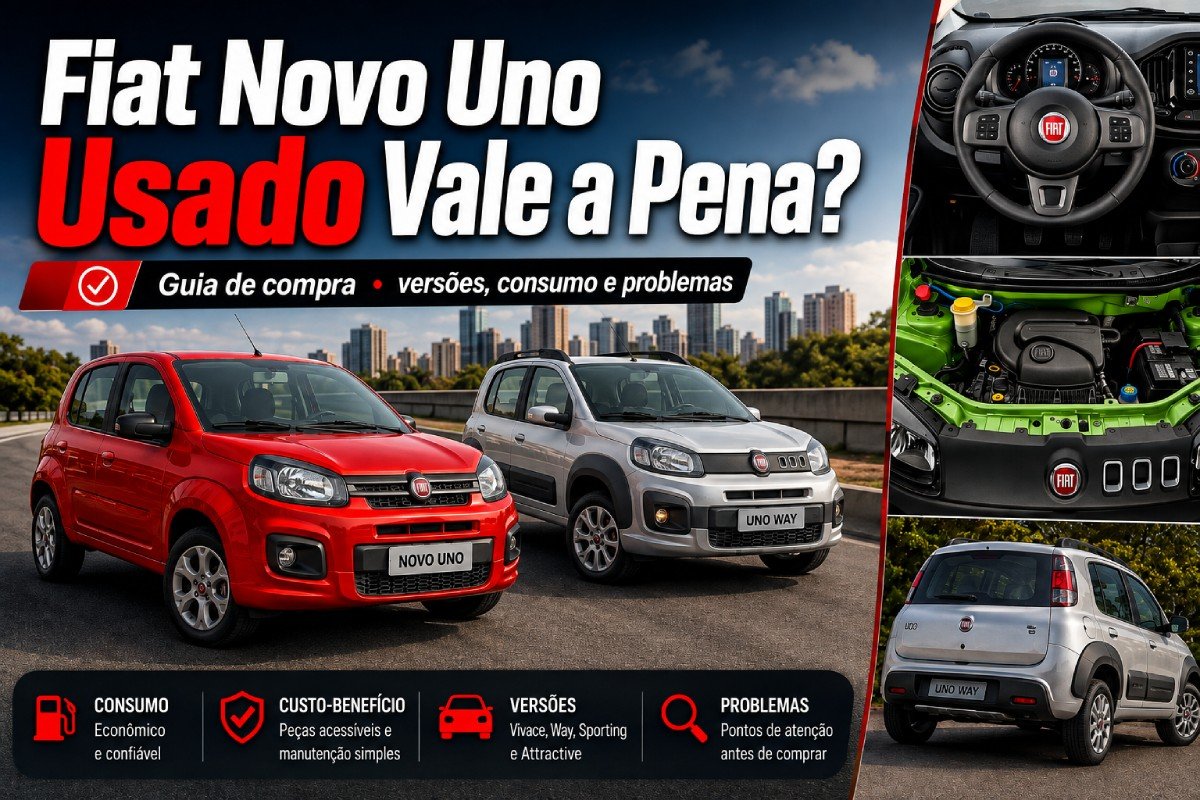 Fiat Novo Uno usado 2011 a 2021 nas versões convencional e Way
