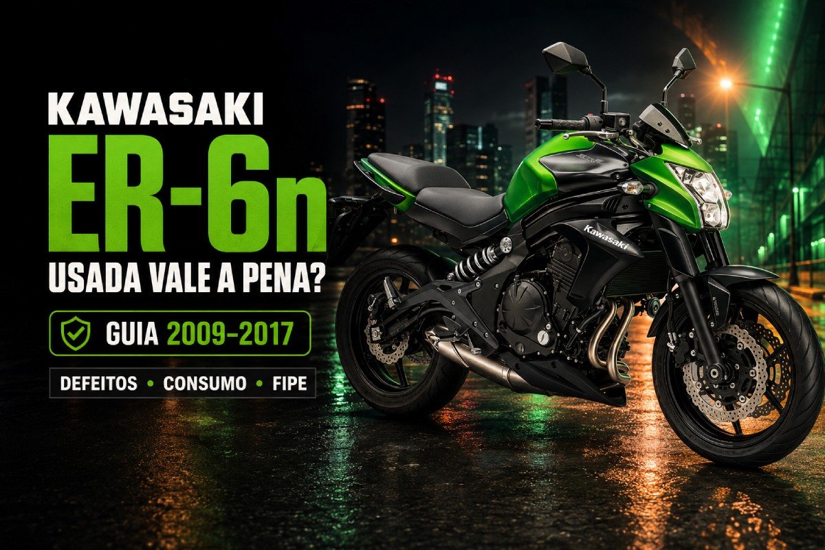 Kawasaki ER-6n usada vale a pena? Guia com defeitos, consumo, FIPE e melhores anos