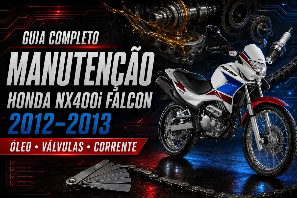 Manual de manutenção da Honda NX400i Falcon 2012/2013