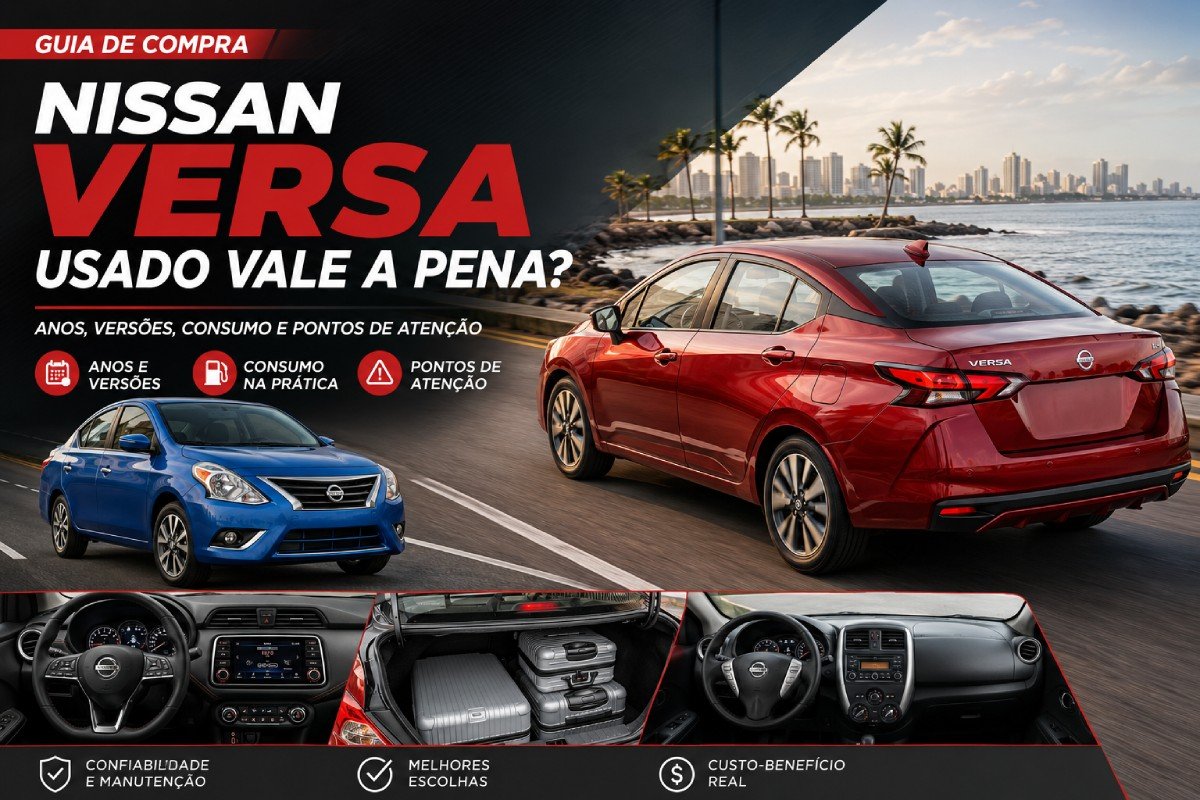 Nissan Versa usado 2012 a 2020 vale a pena