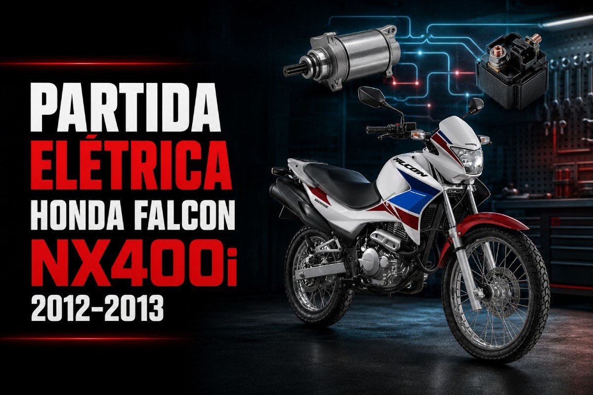 Sistema de partida elétrica da Honda NX400i Falcon 2012/2013