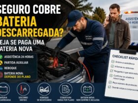 Seguro cobre bateria descarregada e assistência 24 horas