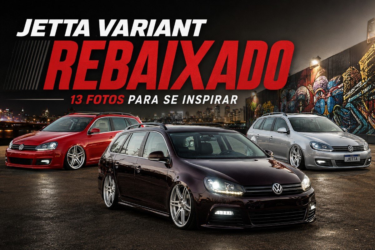 VW Jetta Variant rebaixada em coletânea com 13 projetos personalizados