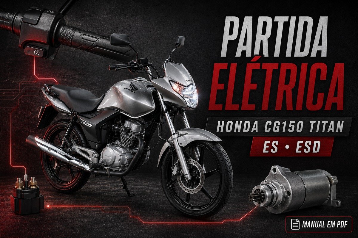 Partida elétrica da Honda CG 150 Titan ES e ESD
