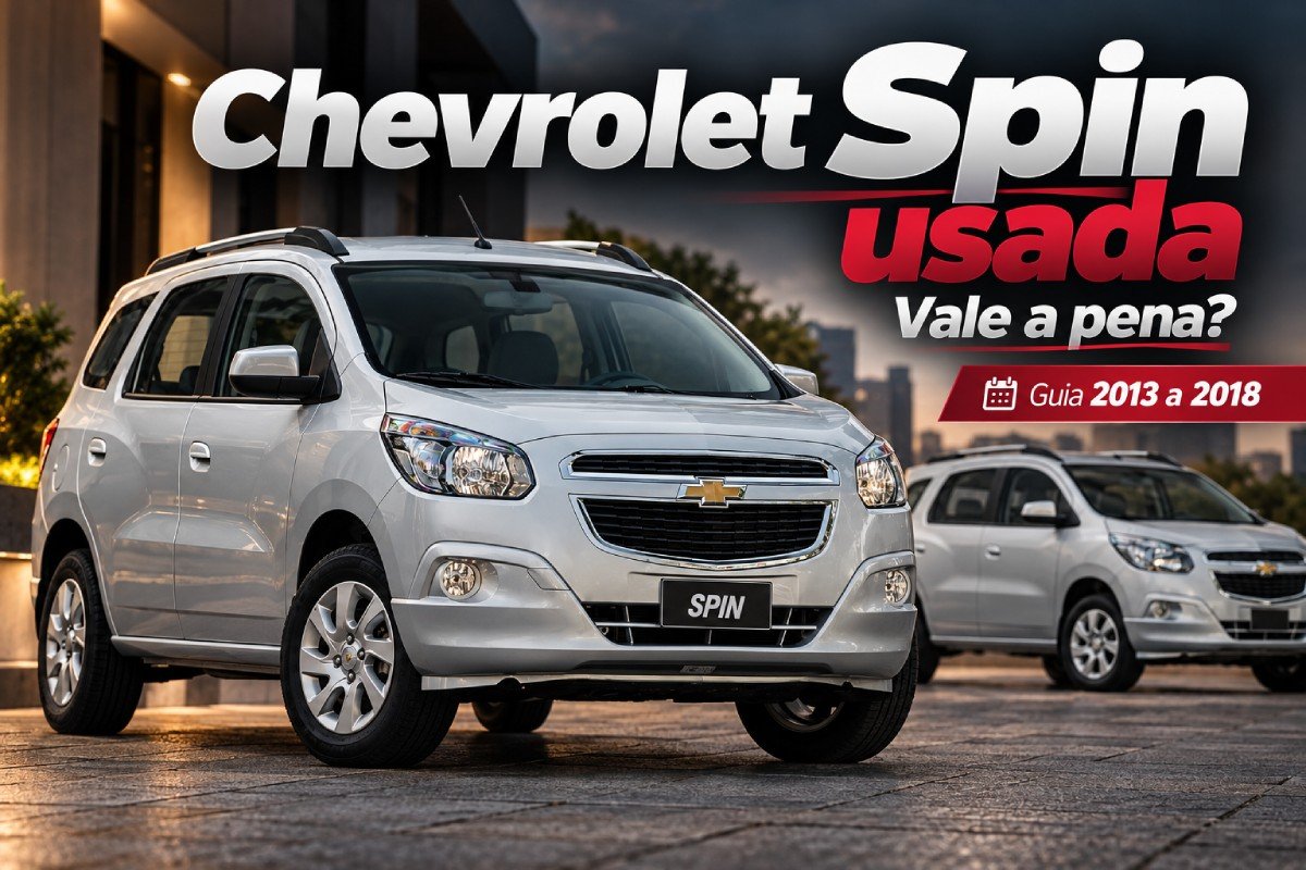 Chevrolet Spin usada 2013 a 2018 vale a pena comprar