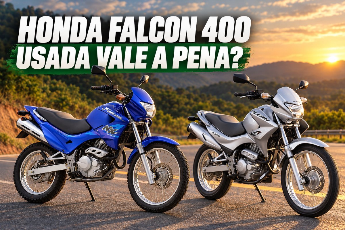 Honda Falcon 400 carburada e injetada em guia de compra de moto usada