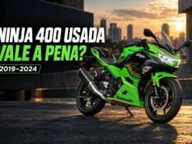 Kawasaki Ninja 400 usada verde e preta em guia de compra dos modelos 2019 a 2024
